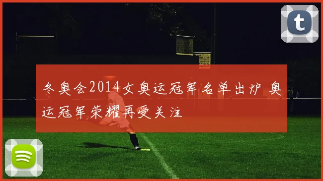 冬奥会2014女奥运冠军名单出炉 奥运冠军荣耀再受关注